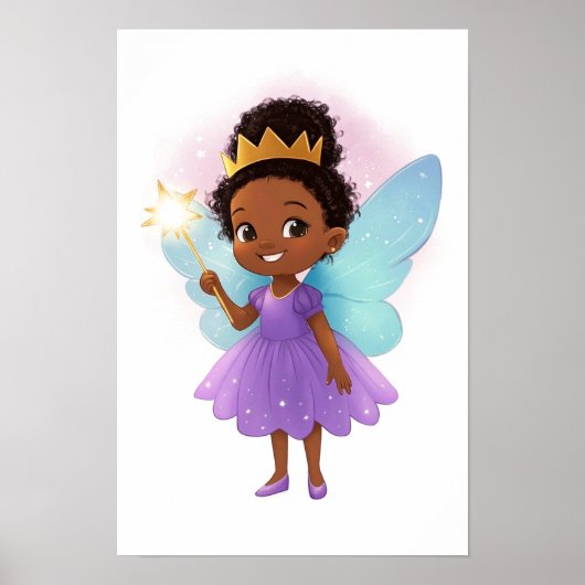 Black Fairy Girl Poster (Devant)
