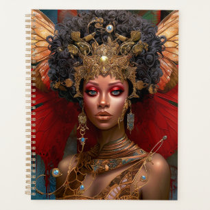 Black Fairy Queen Red Gold Fairy Imaginaire Art