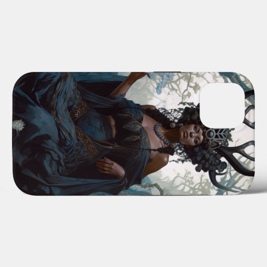 Black Fantasy Sorceress Magic Fantasy Case-Mate iPhone Case (Achterkant (horizontaal))