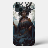 Black Fantasy Sorceress Magic Fantasy Case-Mate iPhone Case (Achterkant)