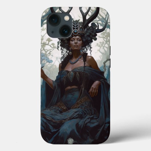 Black Fantasy Sorceress Magic Fantasy Case-Mate iPhone Case (Achterkant)