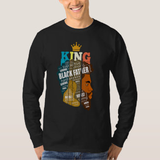 Black Father Definition African American Crown Bes T-shirt