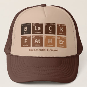 Black Father The Essential Element Melanin Pigment Trucker Pet