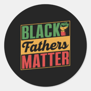 Black Fathers Matter Amerikaans Afrika Junenth 186 Ronde Sticker