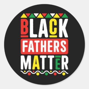 Black Fathers Probleem Voor Mannen Dad Geschiedeni Ronde Sticker