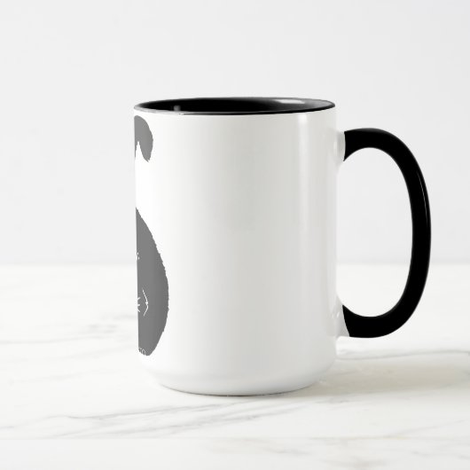 Black fatty cat mug (Droite)