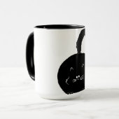 Black fatty cat mug (Devant gauche)