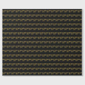 Black, Faux Gold 57th (57th) Event Cadeaupapier (Vlak)