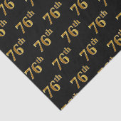 Black, Faux Gold 76th (Zesenzeventig) event Tissuepapier (Detail)