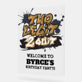 Black Faux Gold Deux Legit 2 Quit Welcome (Angle)