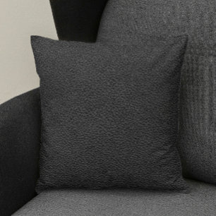 Black Faux Leather Look Sierkussen
