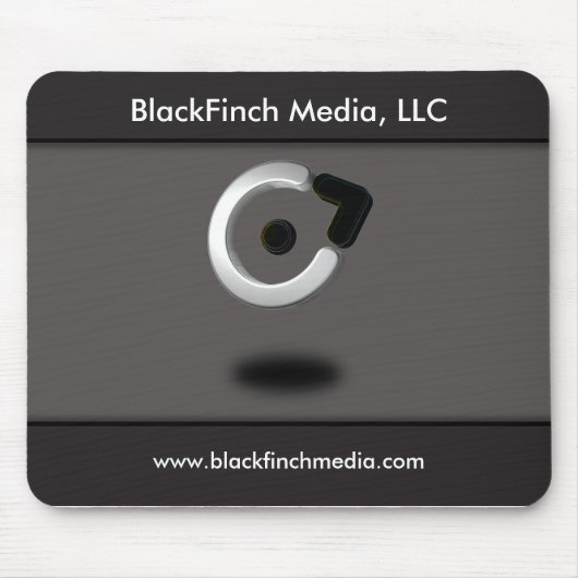 Black Finch Media Mousepad Muismat (Voorkant)