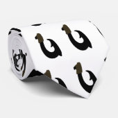 Black Fish Hook stropdas (Opgerold)