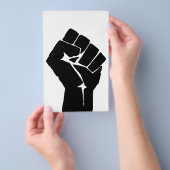 Black Fist Raised — Resistance Protest Flyer (Hand)