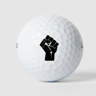 Black Fist Raised — Resistance Protest Golfballen