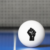Black Fist Raised — Resistance Protest Pingpongballen (Net)