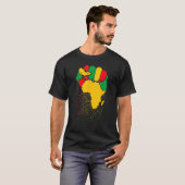 Black Fist Shirt African American Pride Black Hist (Voorkant volledig)
