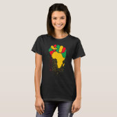 Black Fist Shirt African American Pride Black Hist (Voorkant volledig)