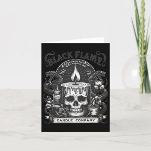 Black Flame Candle Company Halloween Skullcap Litt Kaart