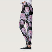 Black Floral Blend Leggings Femme (Gauche)