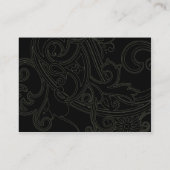 Black Floral - Chubby Visitekaartje (Achterkant)