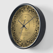 Black Floral Circle 50th Wedding Jubileum (Hoek)