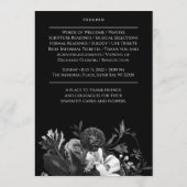 Black Floral Funeral Memorial Programme (Dos)
