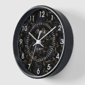 Black Floral Gold Moonlight Modern White Dial (Hoek)