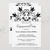 Black Floral Mandala Kaart (Voorkant / Achterkant)