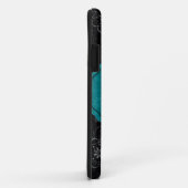 Black Floral Mate ID™ iPhone 5 Coque (Dos/Droite)