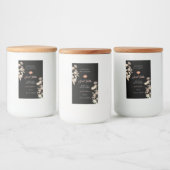 Black Floral Rose Gold Produit Packaging Étiquette (Bouteilles)