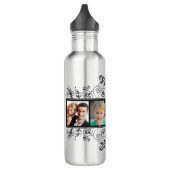 Black Flourish 4-foto Lijst Waterfles (Links)