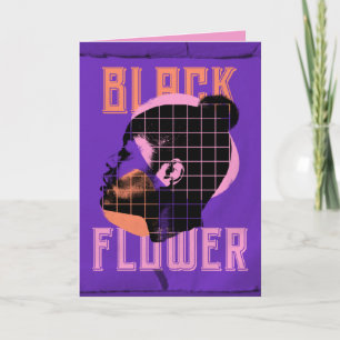 Black Flower Afro-Amerikaanse verjaardag Kaart