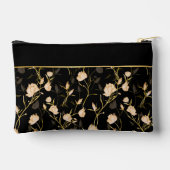 Black Flowers Pattern Pretty Girly Trendy Etui (Achterkant)