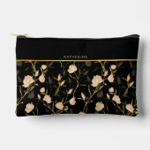 Black Flowers Pattern Pretty Girly Trendy Etui (Voorkant)