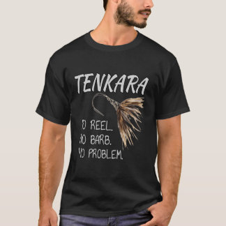 Black Fly Tenkara Fly Fishing T-shirts No Reel No