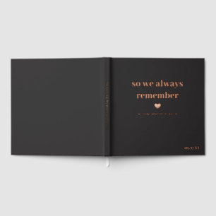 Black Foil Heart Donc Nous Nous Souvenons Toujours