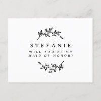 Black Foliage Wreath zal je mijn dienstmeisje zijn