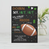 Black Football Boys Invitation Anniversaire (Debout devant)