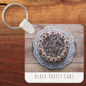 Black Forest Cake Gateau voor snoepmakers Sleutelhanger (Voorkant)