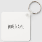 Black Forest Cake Gateau voor snoepmakers Sleutelhanger (Achterkant)