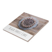 Black Forest Cake Gateau voor snoepmakers Tegeltje (Zijkant)