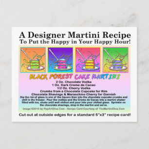 Black Forest Cake Martini Recipe Kaart Briefkaart