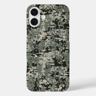 Black Forest Digital Camo Pattern iPhone 16 Plus Hoesje