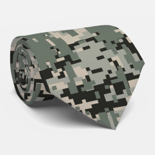 Black Forest Digital Camo Pattern Stropdas