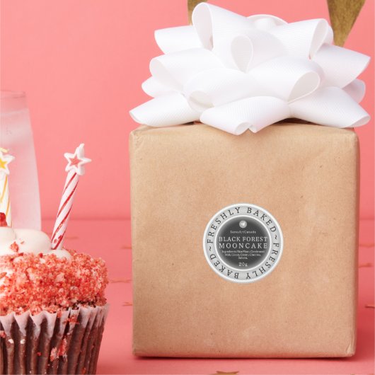 Black Forest Mooncake Recept Label (Feest)