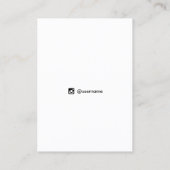 Black Formal Earring Display Kaart Visitekaartje (Achterkant)