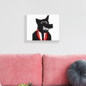 Black Fox Canvas Afdruk (Insitu (Woonkamer))