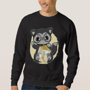 Black Fox Drinkt Banaan Melk Bubble Tea Voor Boba Trui