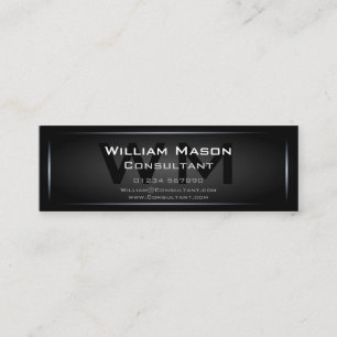 Black Framed Monogram Professional - Visitekaartje